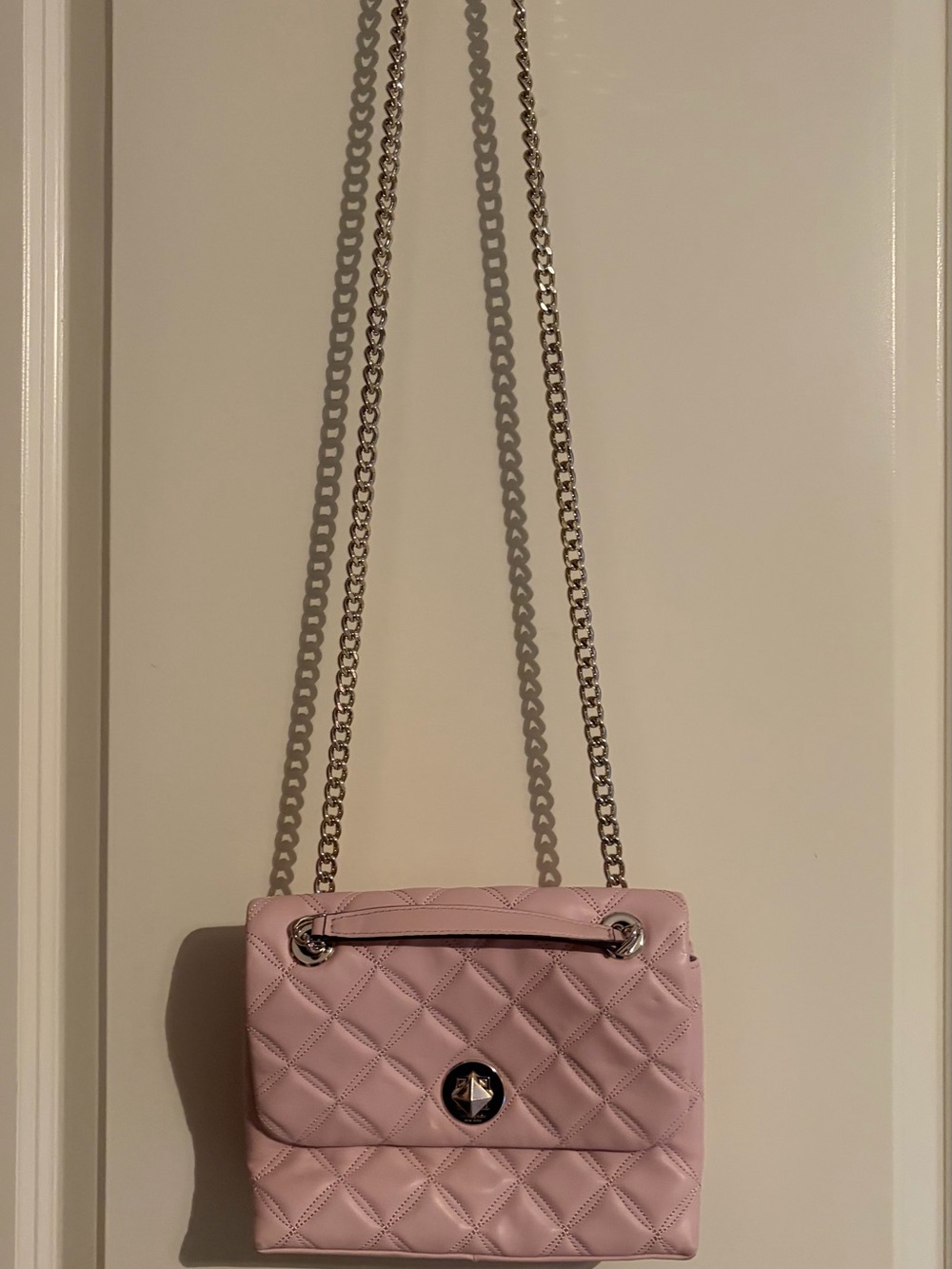 kate spade Pink Quilted Chain Crossbody Bag